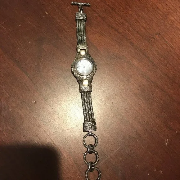 QVC Suarti & Sri Sterling Silver Scroll Watch - Picture 2 of 12